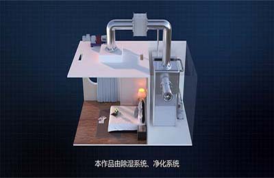 綠色空氣循環系統3d動畫說明